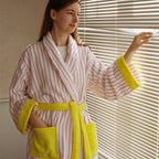 Candy Stripe Luxe Robe