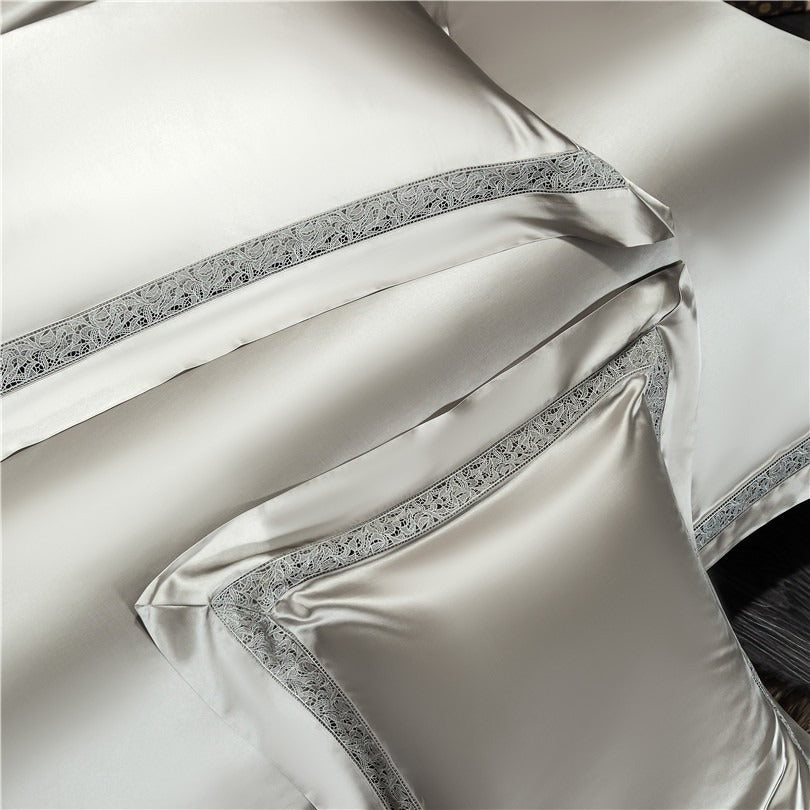 Willa Ash Modern Egyptian Cotton Satin Bedding Set