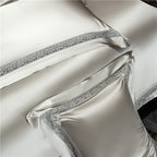 Willa Ash Modern Egyptian Cotton Satin Bedding Set