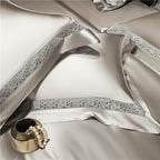 Willa Ash Modern Egyptian Cotton Satin Bedding Set
