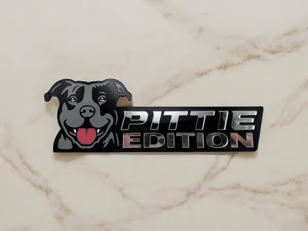 🎅2025 Christmas Hot Sale - Dog Car Badge Laser Cutting Car Emblem