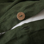 Linova Olive Luxury French Linen Bedding Set