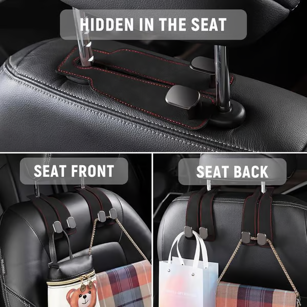 🔥🚗Car Seat Back Storage Hook 💥Double Hook Holder for Convenient Storage