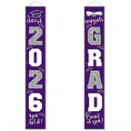 🎓Class of 2026 Graduation Banner | Congrats Grad Front Door Porch Decor for Graduation Party (✨Set of 2)