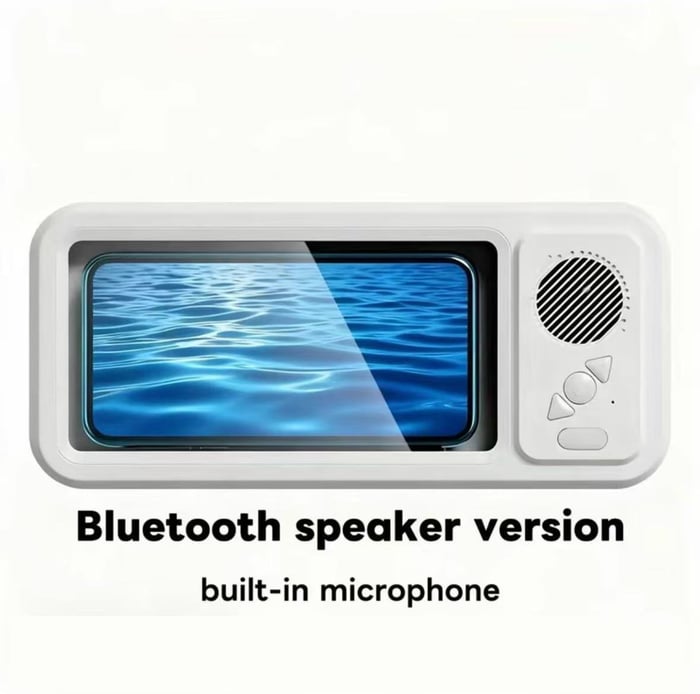 🔥Shower Phone Holder with Wireless Bluetooth Speaker