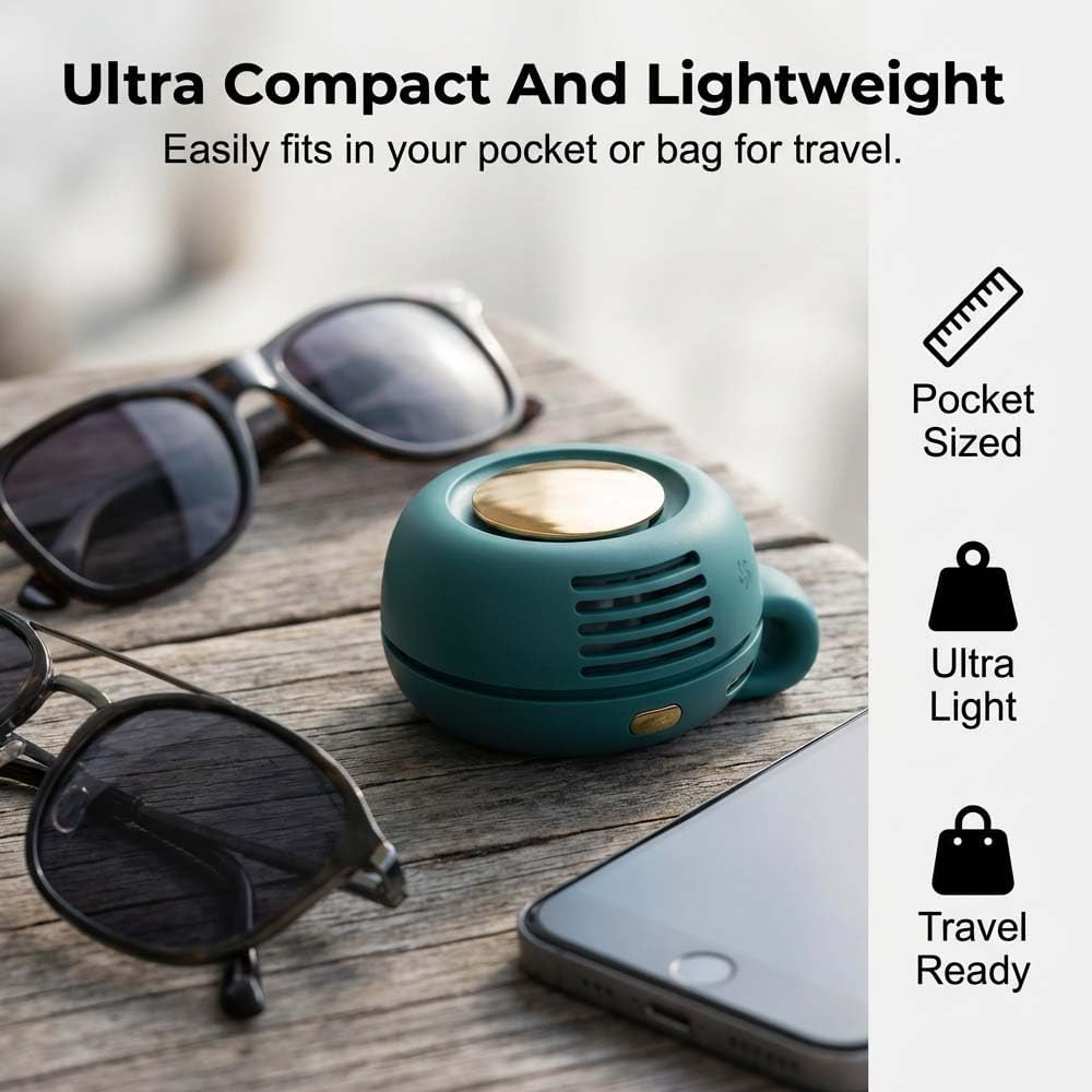 2026 New Summer Hot Sale - Silent Mini Bladeless Portable Fan