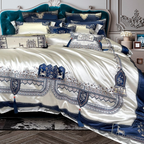 Giorgio Opulent Embroidered Tassel Luxury Bedding Set