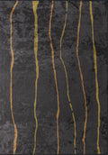 Tribeca Charcoal - Yellow Rug