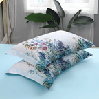 Gianna Sky Blue Botanical Ultra Soft Egyptian Cotton Bedding Set