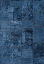 Patch Navy Blue Rug