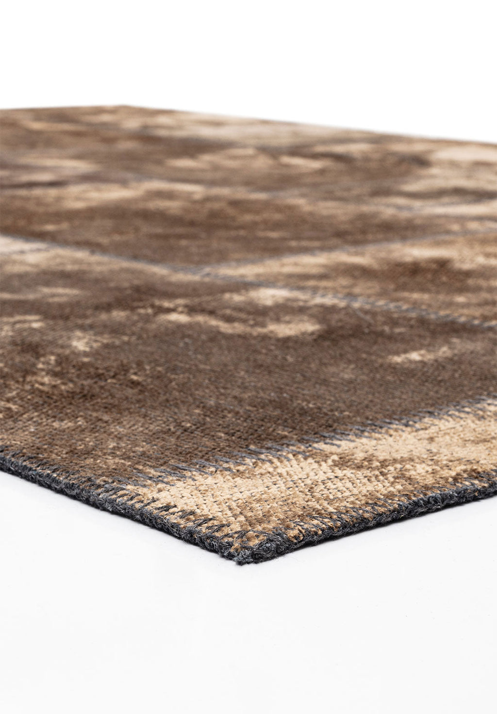 Patch Light Brown Rug