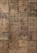 Patch Light Brown Rug