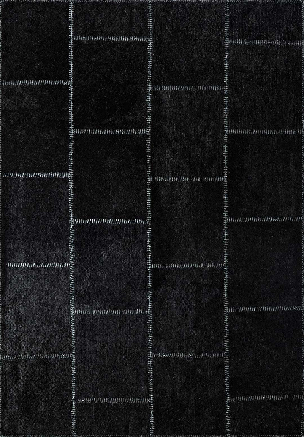 Patch Black Rug