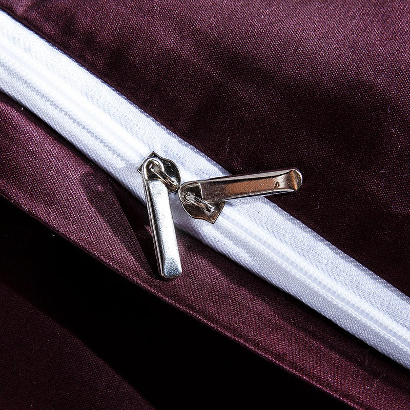 Ozmundo Sangria Luxury Egyptian Cotton Bedding Set