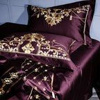 Ozmundo Sangria Luxury Egyptian Cotton Bedding Set