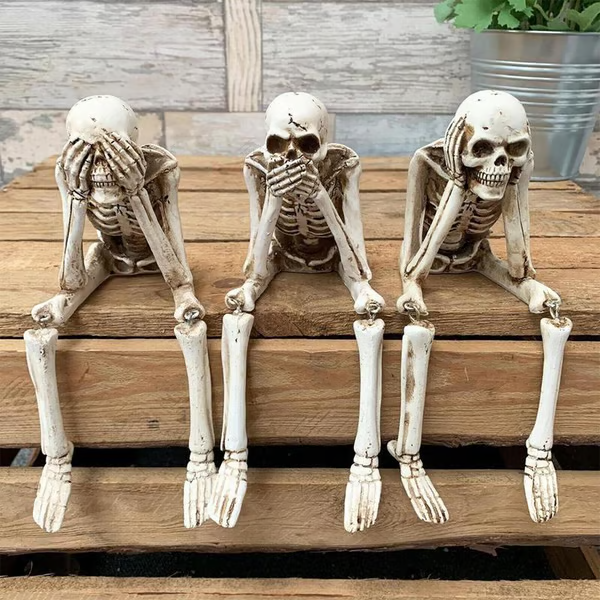 🎃👻💀Halloween Fireplace Simulation Skull Combination