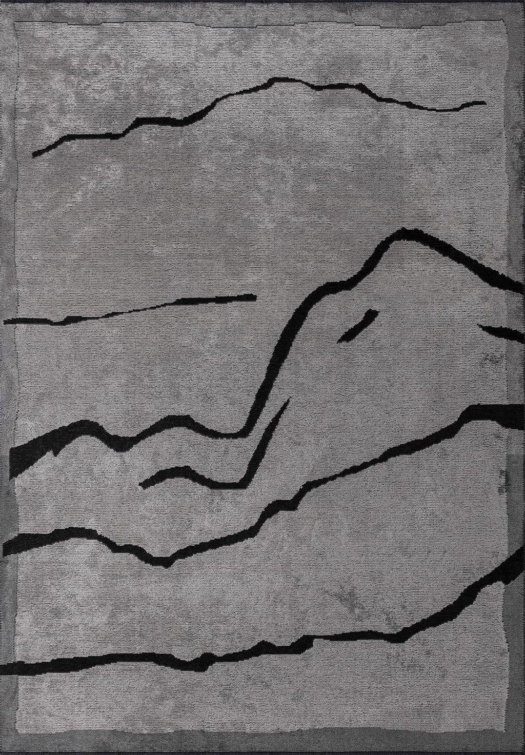 Chelsea Black - Light Cream Rug