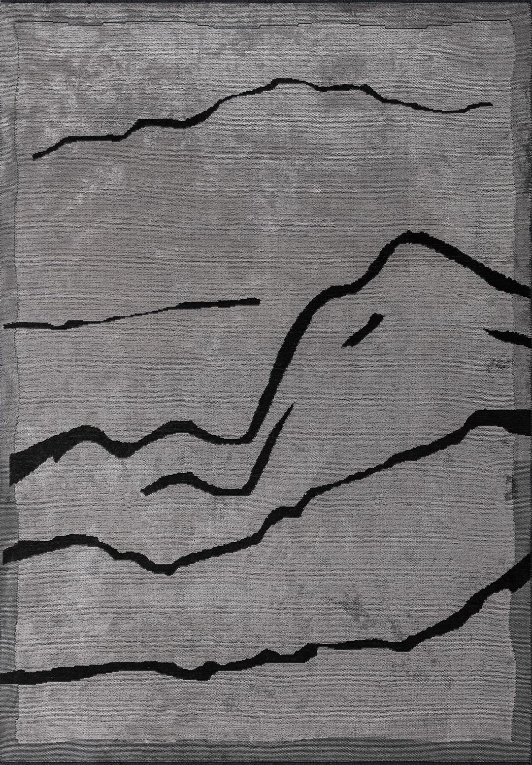 Chelsea Black - Light Cream Rug