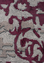 Valencia Dark Damson - Light Grey Rug
