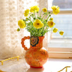 Fiesta Ceramic Pitcher Vase