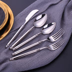 Helena Silver Luxury Stainless Steel Cutlery Set