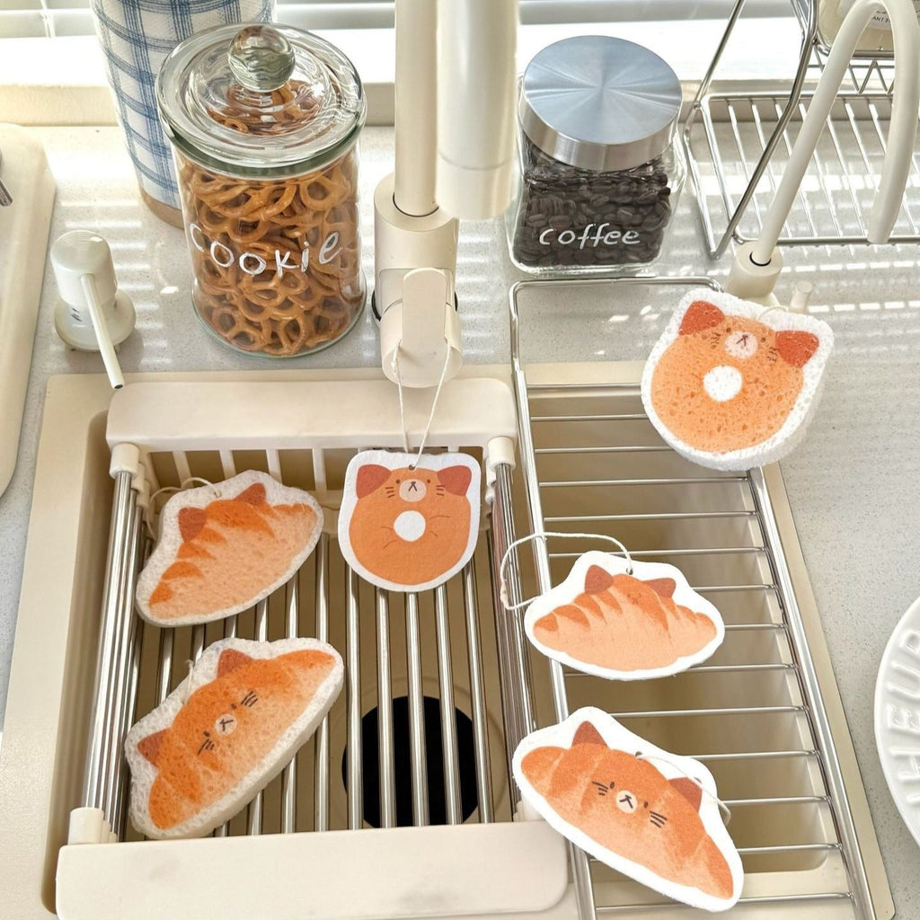 Bread Kitty Dish Sponge Set