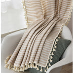 Beach Villa Striped Curtain