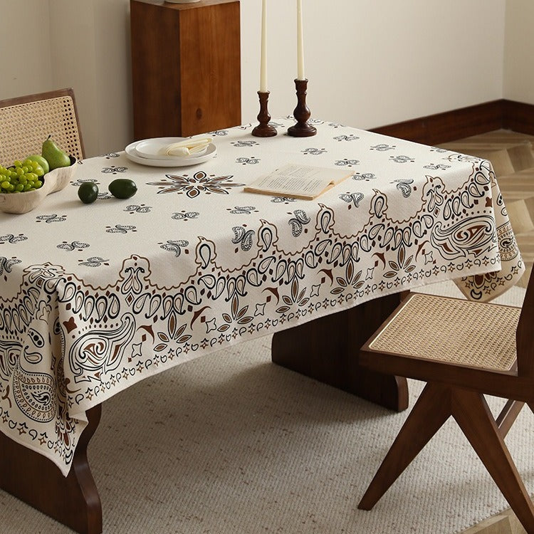 Slow Hour Paisley Tablecloth