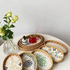 Shell Art Oval Tray Set