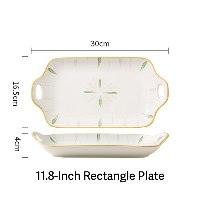 Spring Leaves Dinnerware Set