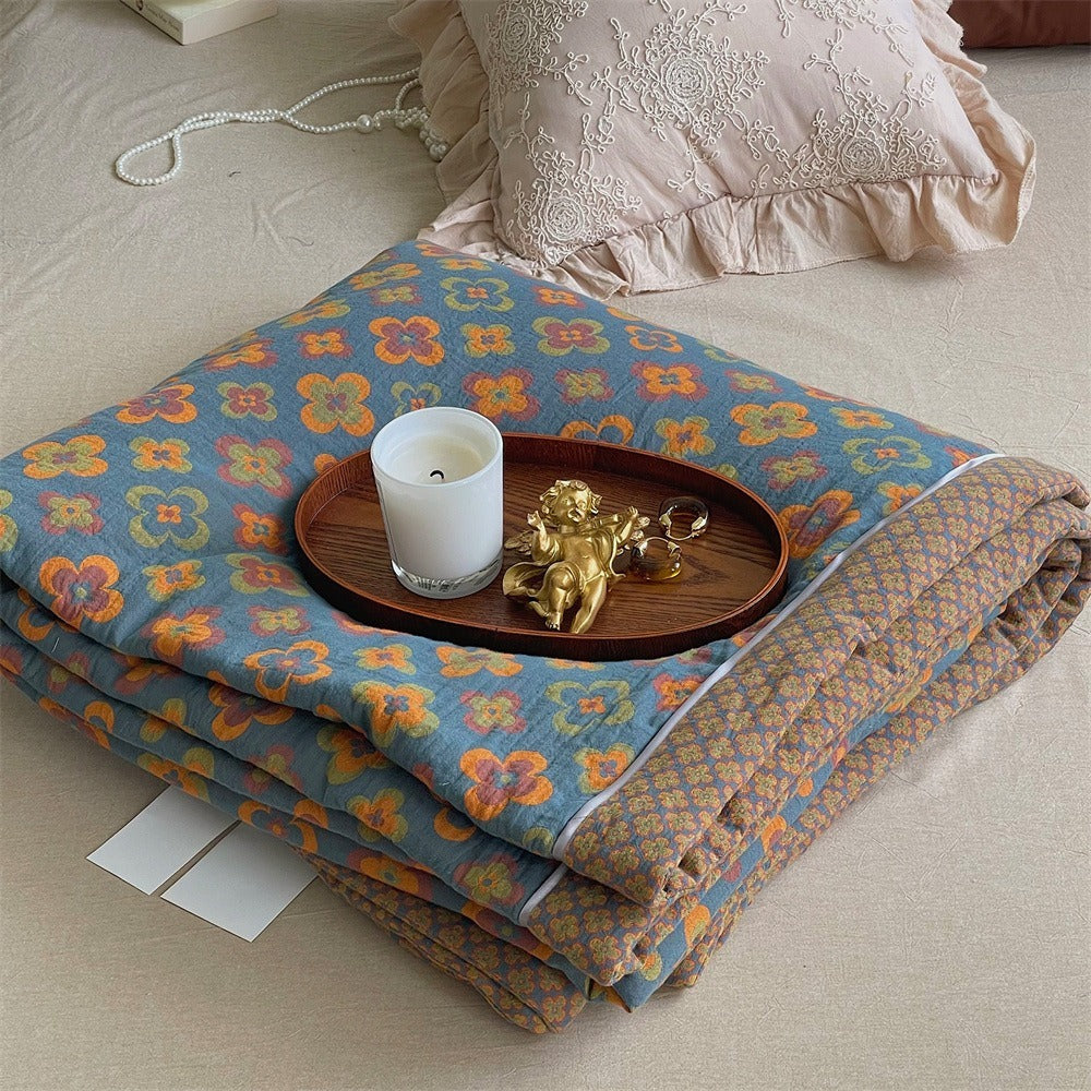 Kaleidoscope Summer Quilted Blanket