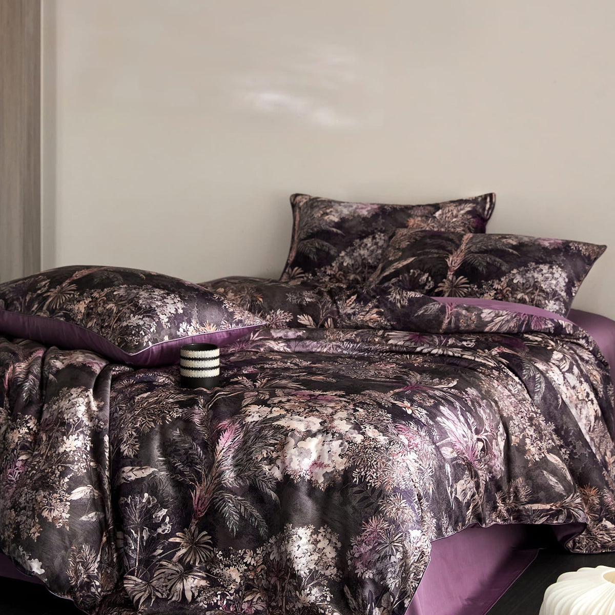 Savona Moonlit Canopy Botanical Egyptian Cotton Bedding Set