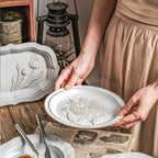 Botanical Embossed Plate