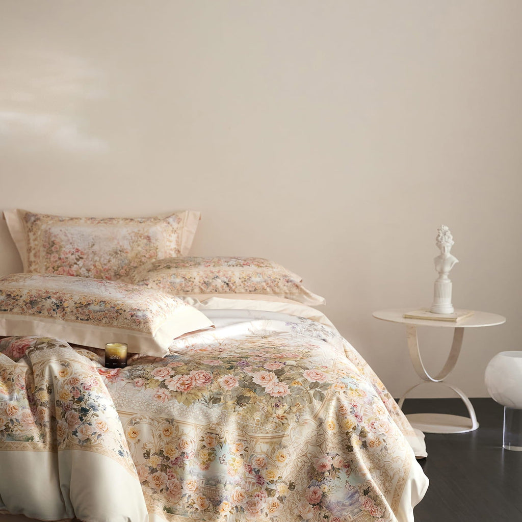 Mireya Floral Egyptian Cotton Bedding Set