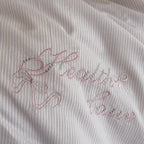 Lavender Ruffle Stripe Bedding Set