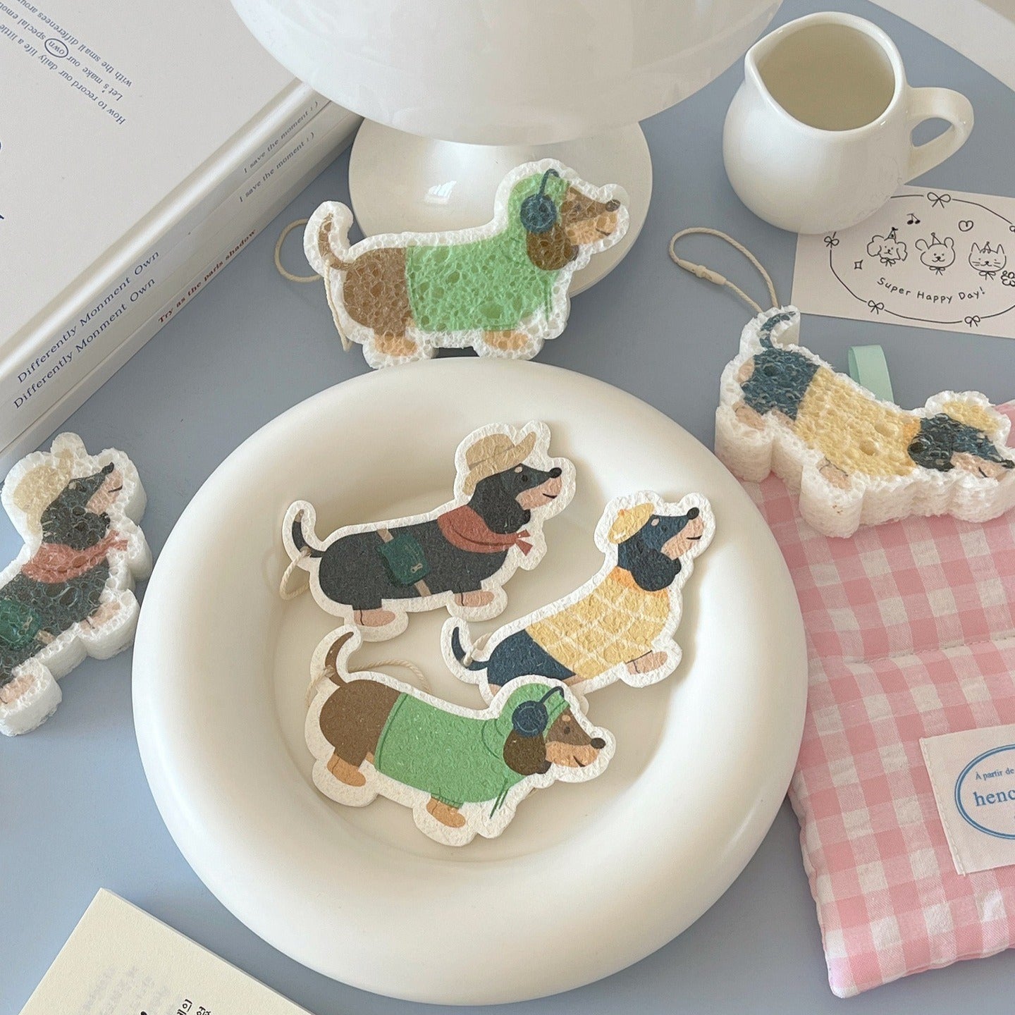 Gentle Dachshund Dish Sponge Set