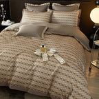 Lumiera Trellis Printed Luxury Egyptian Cotton Bedding Set