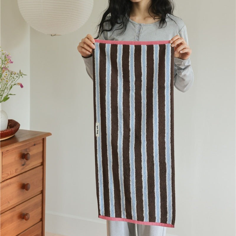 Retro Cafe Stripe Towel