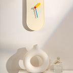 Peaceful Oval Clock