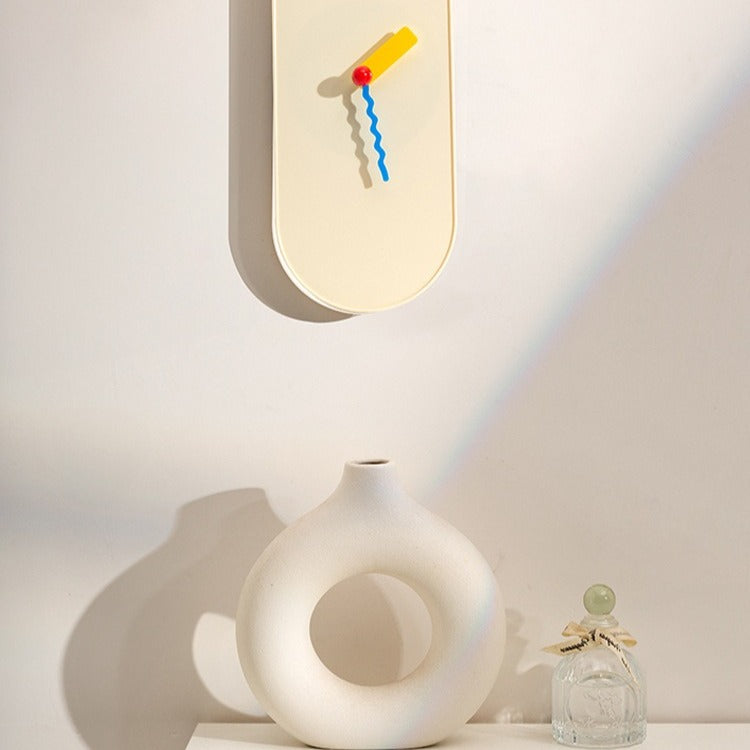 Peaceful Oval Clock