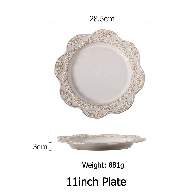 Garland Embossed Ceramic Dinnerware