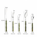 Zen Bamboo Handle Stainless Steel Cutlery Set