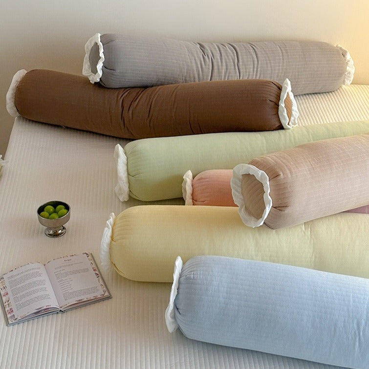 Pastel Frill Bolster Pillow