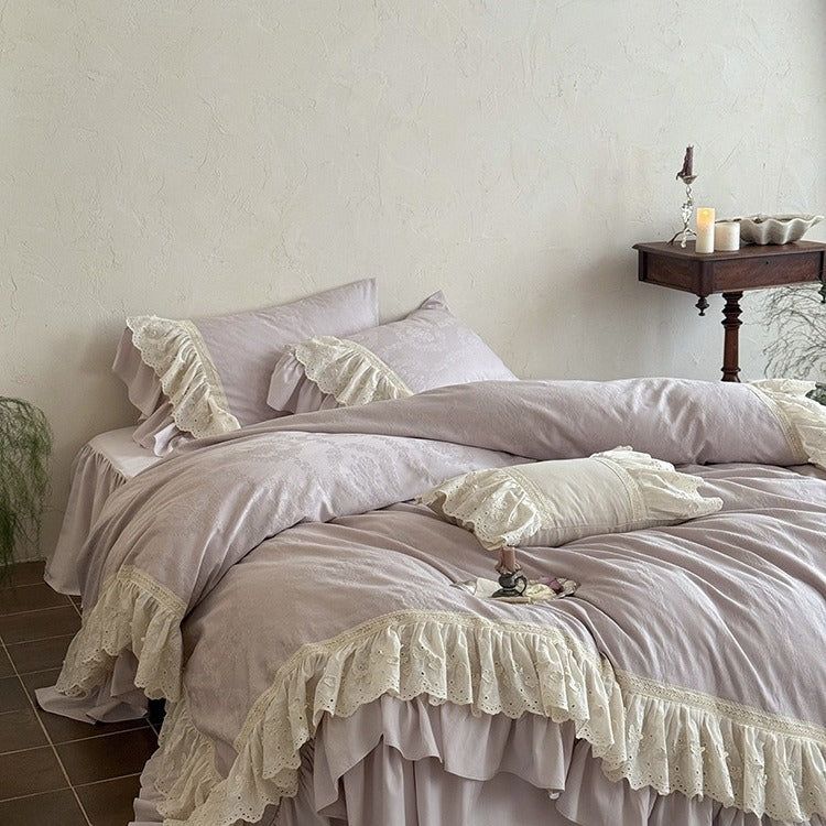 French Garden Frill Bedding Set