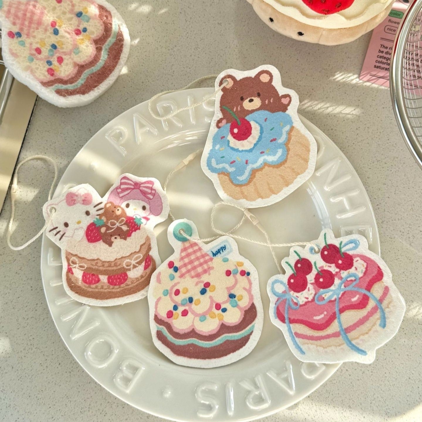 Sweet Cake Dish Sponge Set