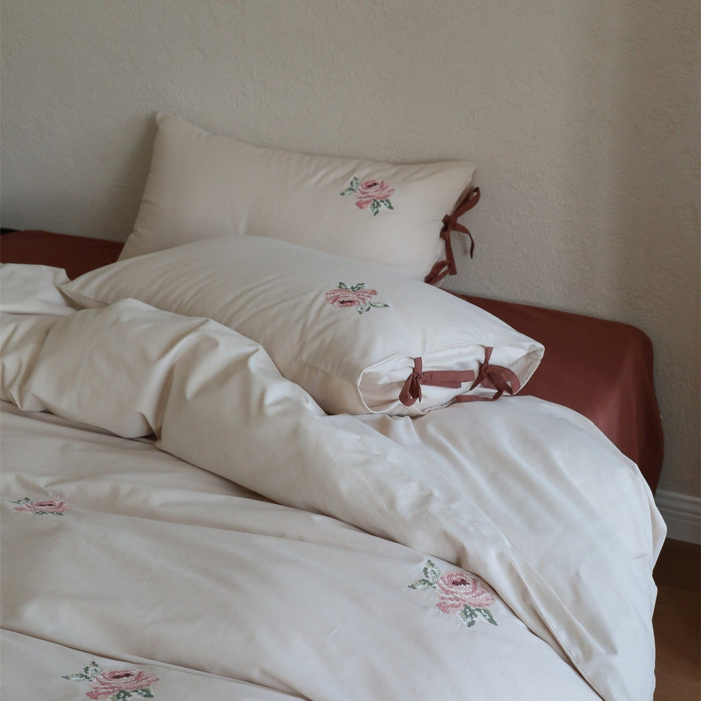 Retro Rose Garden Bedding Set