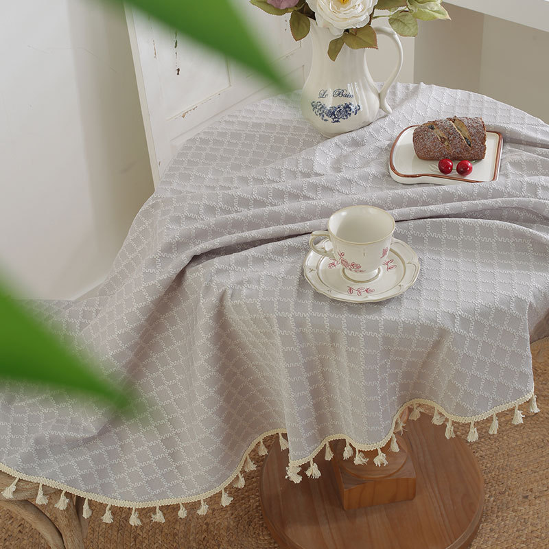 Soft Grid Morning Tablecloth