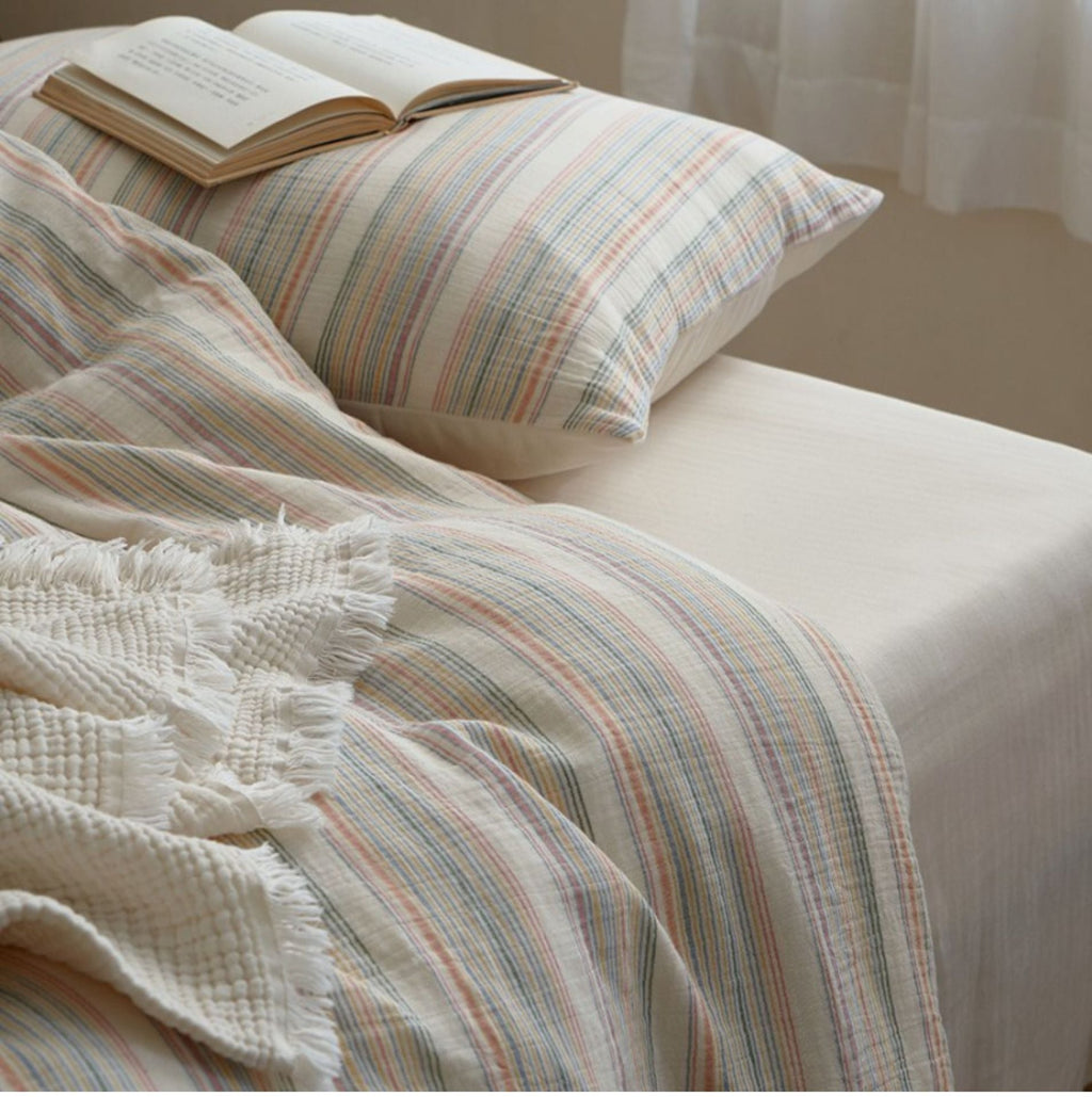 Rainbow Stripe Bedding Set