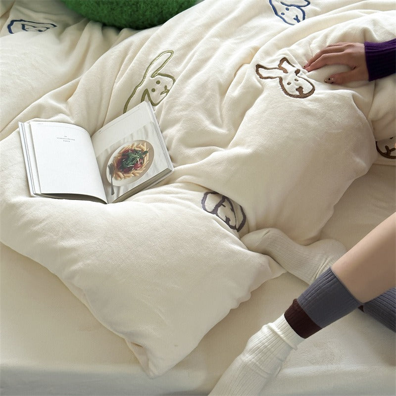 Warm Bunny Bedding Set