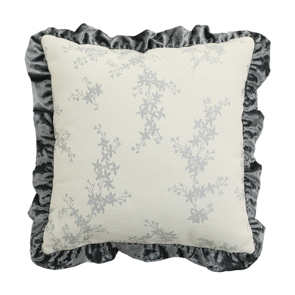 Ornate Ruffle Cushion - FINAL SALE